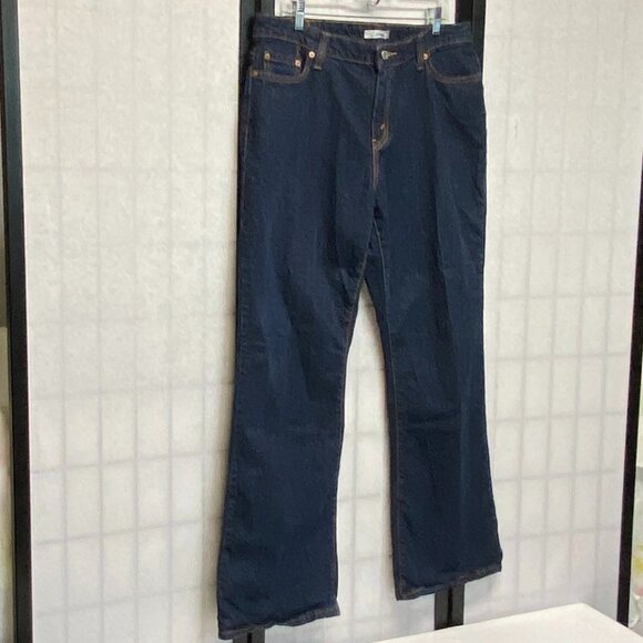 High Rise Bootcut Stretch Denim Jeans Dark Blue Wash Like New Levi’s 515 - Picture 3 of 15